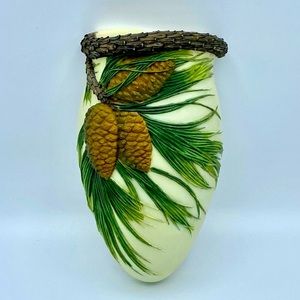 PINECONES Wall Pocket Vase - Ibis and Orchid Air Plants Dried Flowers Succulents
